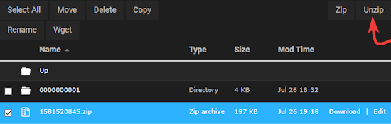 SOTF Server Unzip World