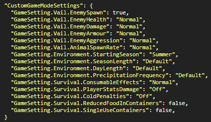 Sons Of The Forest Server Settings
