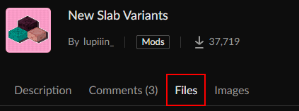 New Slab Variants CurseForge