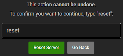 Apex Hosting Reset Server