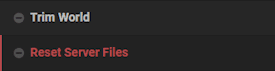 Minecraft Reset Server Files