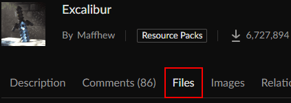Excalibur Resource Pack
