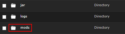 Minecraft Server Mods Folder