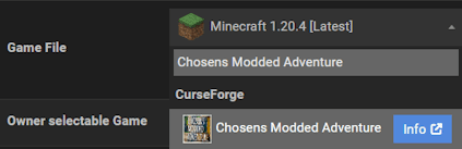 Chosen’s Modded Adventure Minecraft Server