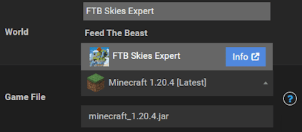 FTB Skies Expert Server Hosting