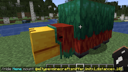 Minecraft Ride Sniffer Command