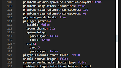 Minecraft Paper Settings