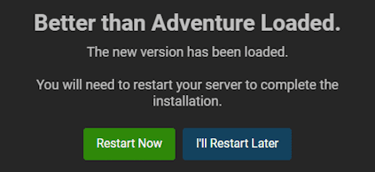 Better Than Adventure Server Setup