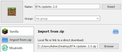 Better Than Adventure MultiMC Installation