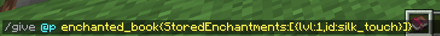 Minecraft Silk Touch Command