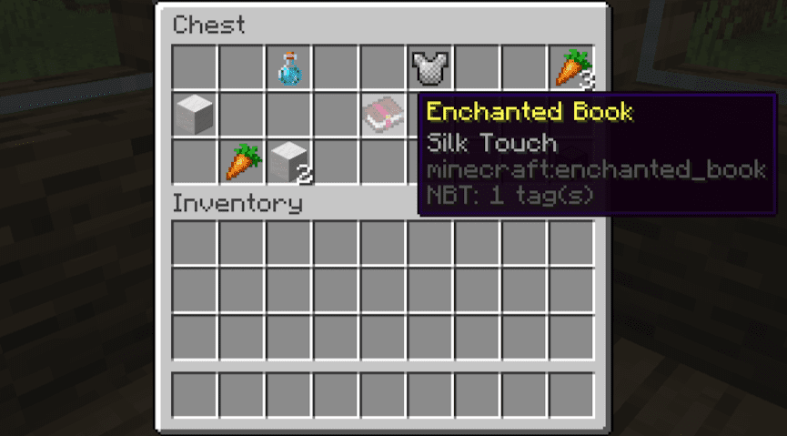 Minecraft Silk Touch Enchanted Book