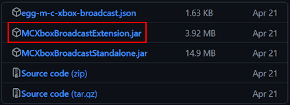Geyser MCXboxBroadcast Extension
