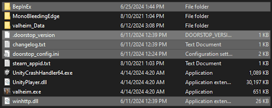 Valheim BepInEx Client Install