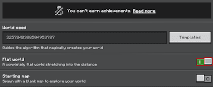 Minecraft Bedrock Flat World