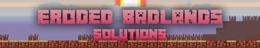 Minecraft Eroded Badlands Error