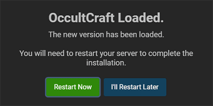 OccultCraft Server Modpack Loaded