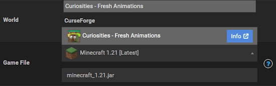 Curiosities Fresh Animations Server