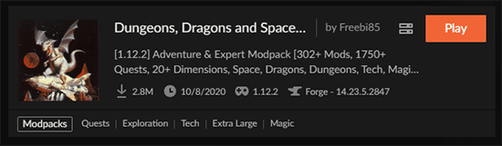 Craft to Exile 2 CurseForge Installation
