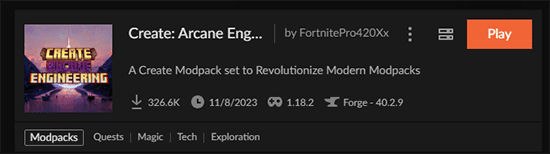 Create: Arcane Engineering Installation