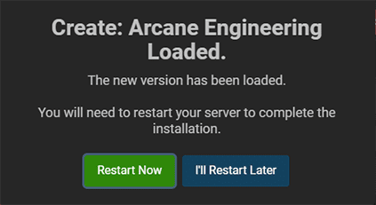 Create: Arcane Engineering Server Modpack Loaded