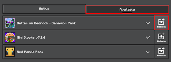 Activate Behavior Pack