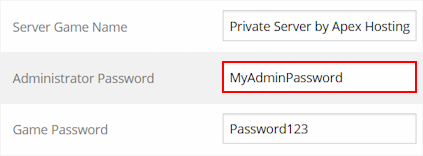 Apex Hosting Farming Simulator 25 Admin Password