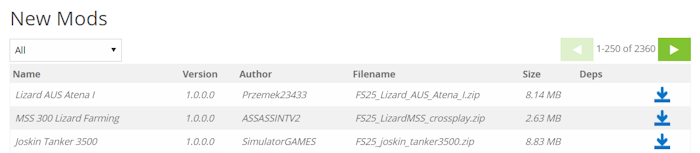 Farming Simulator 25 Server Mods