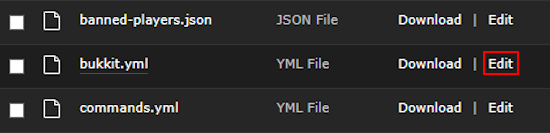 Minecraft Server Bukkit Config File