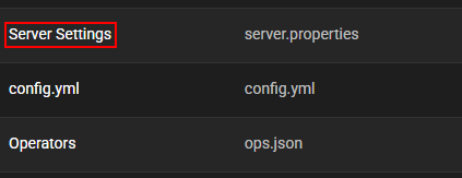 Minecraft Server Settings