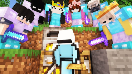 Minecraft Speedrunner VS 6 Hunters REMATCH