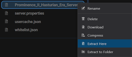 Apex Hosting Modpack Unzip