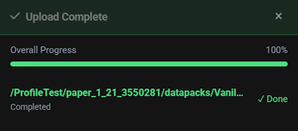 Apex Hosting Datapacks Installation