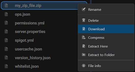 Apex Hosting Download Zip Files FTP