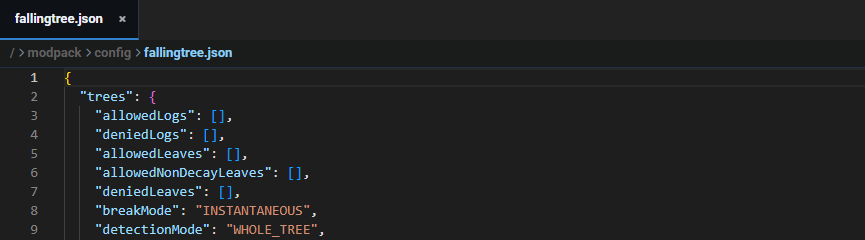 FallingTree Configuration