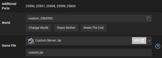 Integrated MC Server Hosting