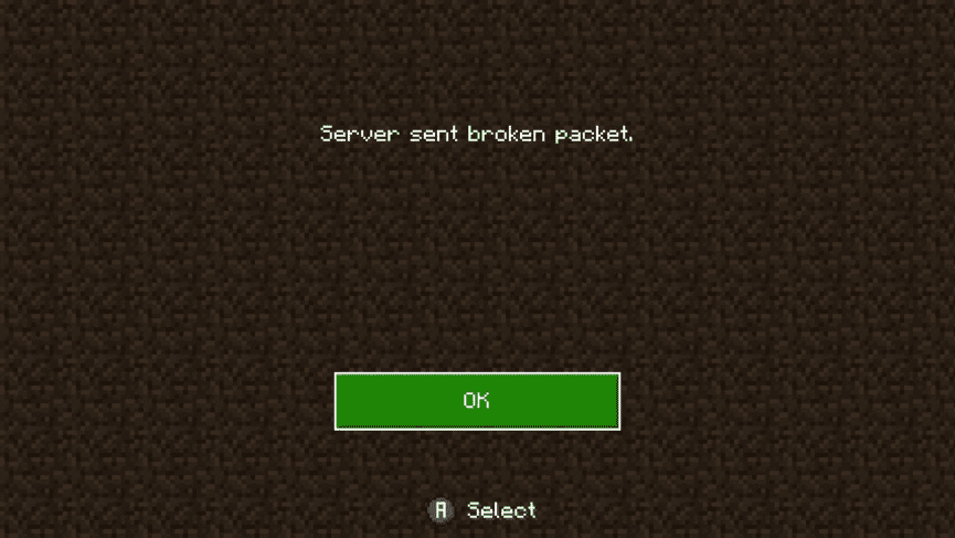 How to Fix Minecraft Server Sent Broken Packet on Bedrock