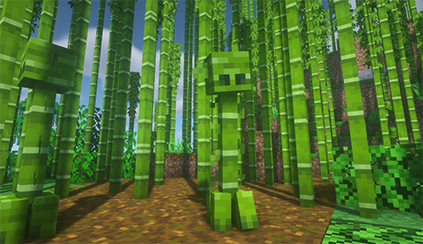 Creeper Overhaul Minecraft Mod - Bamboo Forest Creeper