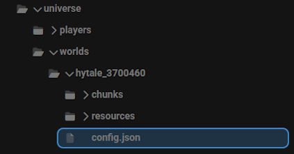 Hytale Server World config file