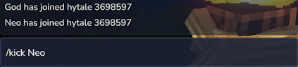 Hytale Server Kick Command