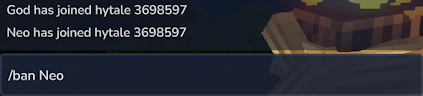 Hytale Server Ban Command