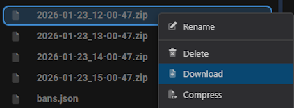 Hytale Server Backup Download