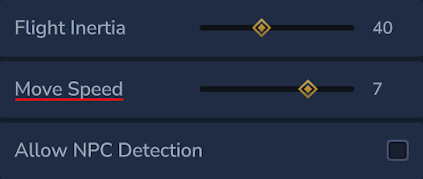 Hytale Move Player Speed Option