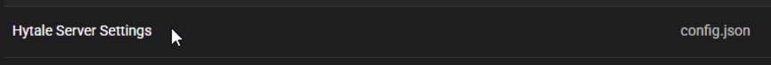 Change the Max View Distance on a Hytale Server - Select Hytale Server Settings
