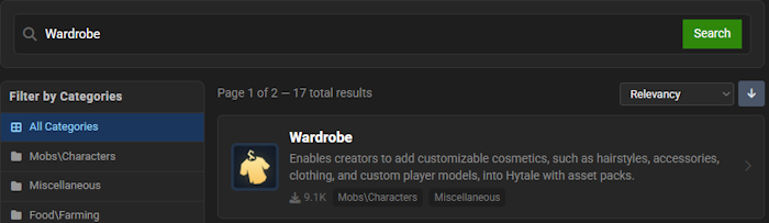 Apex Hosting Modbox Hytale Wardrobe Mod