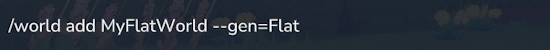 Hytale Flat World Command