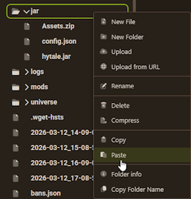 Apex Hosting FTP Copy Paste Update