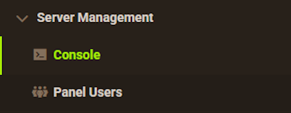 Apex Hosting Console