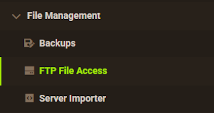 Apex Hosting FTP