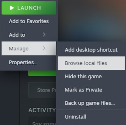 Palworld Browse Local Files