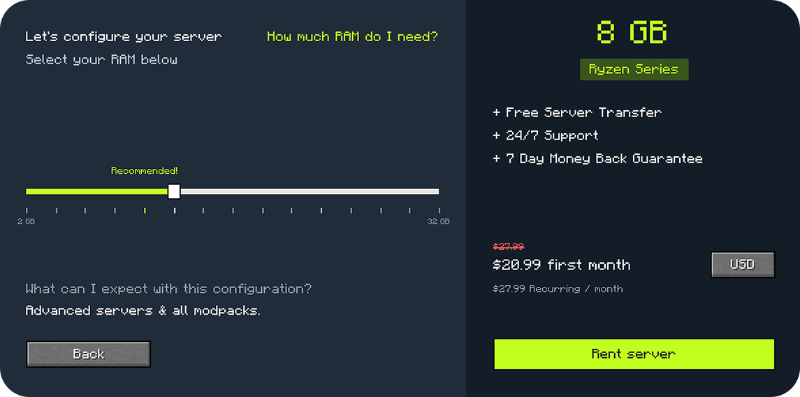 Apex Hosting Partner Link Screenshot